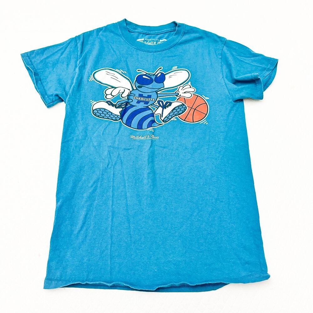 Mitchell & Ness NBA Charlotte Hornets Logo T-Shirt Size Small